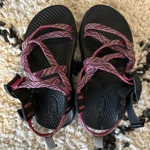 Girls pink, purple and gray Chaco, great used condition